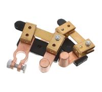 TOKIDNY Lot de 2 Interrupteurs d'Isolement Batterie en Alliage Cuivre Doré Coupe-Batterie à Lame pour Voitures Camions et Camping-Cars Déconnexion Rapide pour Sécurité Électrique