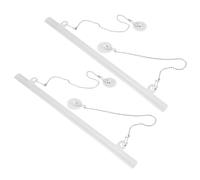 TOKIDNY Lot de 2 Supports de Poster en PVC 50 CM Poteaux d'Accrochage pour Cadres en Plastique Kit de Fixation sans Outil pour Affiches Publicitaires en Magasin et Supermarché