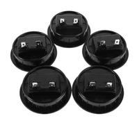 TOKIDNY Lot de 5 Bornes de Haut-Parleur à Connexion Rapide 2 Voies Rouge et Noir Clips de Câble Audio pour Système Son Domestique et Professionnel Cosses à Fourche Capuchons