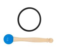 TOKIDNY Maillet pour Bol Chantant Tibétain avec Manche Bois et Tête Caoutchouc Baguette Percussion Portable Flexible pour Bol Sonore Crystal