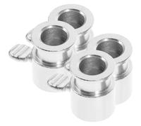 TOKIDNY Manchons pour Barbecue en Fer Chromé 4 Pièces Butée pour Grille, Accessoires Barbecue Extérieur pour Cuisson Poulet Rôti Maison et Jardin