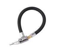 TOKIDNY Mandrin de Gonflage Verrouillable avec Tube d'Extension 10 CM Adaptateur Métallique pour Pompe à Air Vélo Moto et Voiture Embout Étanche Anti-Fuite Compatible Valves Standard