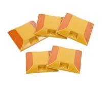 TOKIDNY Marquages Routiers Réfléchissants Plastique Jaune Lot de 5, Piquets de Sécurité pour Allées et Stationnements, Visibilité Nocturne Renforcée pour Routes et Chemins