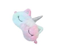 TOKIDNY Masque Pour Yeux Moelleux Motif Licorne Léger Confortable Dormir Voyager Travailler Sieste