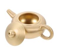 TOKIDNY Mini Théière en Laiton Artisanale Petite Bouilloire Décorative Vintage Ornement de Bureau et Maison Théière Miniature Chinoise Classique Accessoire Déco Salon et Table