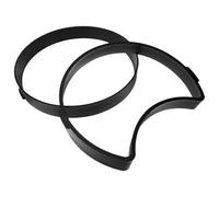 TOKIDNY Moule à Dalles de Jardin pour Consolidation du Sol et Protection Pelouse 2pcs en Plastique Noir Créateur de Chemins Soi-même pour Jardin et Cour