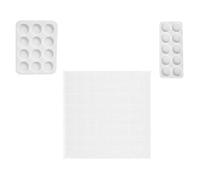 TOKIDNY Moule en Silicone Réutilisable pour Pièces D'échecs Couronne Blanche, 3 Pièces sans Bavures, pour Fabrication Artisanale de Matériel D'échecs