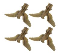 TOKIDNY Ornement Tête D’Aigle pour Mât de Drapeau, Lot de 4, Or