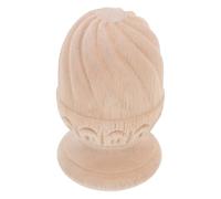 TOKIDNY Ornements de Colonnes en Bois 6X10 CM, Fleuron Sculpté Non Peint pour Escalier Intérieur, Poteaux Balustres Style Européen, Décoration Maison et Escaliers