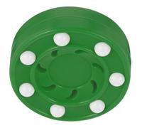 TOKIDNY Palets de Jeu de Roller Hockey Rondelle d'Entraînement Vert 1 Palet Conçu pour Surfaces Lisses comme Patinoires et Terrains Extérieurs