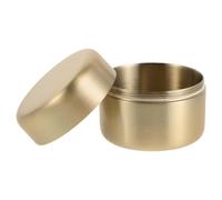 TOKIDNY Petit Pilulier Rond en Acier Inoxydable Grand Format Boîte à Remède Hermétique et Portable Pilulier de Poche Métal Étanche pour Voyage et Rangement Santé Couleur Doré Mat