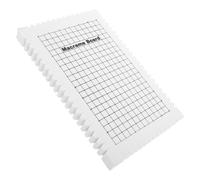 TOKIDNY Planche De Macramé en Mousse Blanche, Accessoire Créatif Polyvalent, Surface à Grille Transparente, pour Loisirs Manuels, Tissage Et Nouage, Projet Bracelet Et Décoration Intérieure