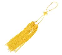 TOKIDNY Pompon D'épée Jaune en Tissu pour Arts Martiaux, Ornement Polyvalent et Accrocheur, Décoration pour Sabre de Tai Chi et Équipement de Combat