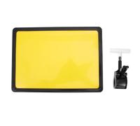 TOKIDNY Porte-Étiquette de Prix A4 en Plastique ABS Noir avec Clip Sécurisé Support Réutilisable pour Affichage Marchandises en Magasin de Vêtements Supermarché et Point de Vente Clips