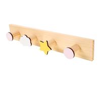 TOKIDNY Porte-Manteau Mural en Bois Naturel 1 Pièce pour Chambre D’Garçon et Filles Crochet Décoratif Créatif pour Suspendre Manteaux Paquet et Serviettes - Décoration Murale Pratique