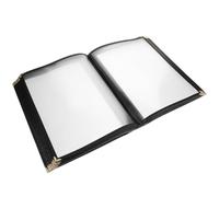 TOKIDNY Porte-menu Transparent en Pvc Étanche Toucher Lisse, Couverture Moderne et Élégante pour Menus A4 de Restaurant ou Bar, Dossier Protecteur Simple et Stylé