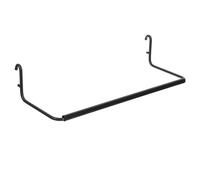 TOKIDNY Porte-Rouleaux D’Essuie-Tout en Métal Noir pour Panneau Perforé Standard Crochet Porte-Serviettes Multifonction Extensible Accessoire Industriel Résistant pour Buanderie et