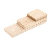 TOKIDNY Présentoir Bois pour Spécimens D'insectes Trou Central Fin, Support Sécurisé pour Laboratoire et Usage Personnel, Design Simple et Créatif