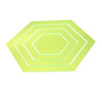 TOKIDNY Règle Hexagonale de Quilting en Acrylique Transparente Lot de 4 Outil de Couture pour Patchwork Modèle de Gabarit Précis Accessoire pour Artisanat de Courtepointe et