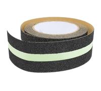 TOKIDNY Ruban Adhésif Antidérapant Phosphorescent Noir en Pet, Rouleau 1, Design Lumineux Créatif pour Couloirs et Environnements Sombres, Sécurité Renforcée