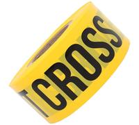 TOKIDNY Ruban de Signalisation de Sécurité Jaune Crime Scene Do Not Cross Non Adhésif en Polyéthylène PE 75 CM X 305 M Ruban Isolant pour Chantier et Scène de Crime Banderole de