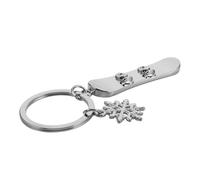 TOKIDNY Snowboard Porte-Clés Snowboards Flocon De Neige Clé Pendentif Mini Skateboard Porte-Clés Flocon De Neige Porte-Clés Planche De Ski Porte-Clés Mini Snowboard Charme
