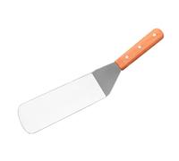 TOKIDNY Spatule Barbecue Inox avec Manche Bois Turner Steak Anti-rouille pour Plancha et Poêle Ustensile Cuisine Multifonction pour Crêpes Poissons et Viandes Grillées