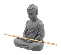 TOKIDNY Statuette en Grès Wukong pour Aquarium et Jardin Sculpture Décorative Chinoise Résistante à l'eau Figurine Bouddha Contemplation Ornement Décoration Intérieure Polyvalente