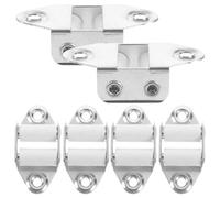 TOKIDNY Style Moderne et Simple Accessoires Faciles à Installer Kit de 6 Guides en Aluminium Blanc Réduisant l'usure Sangle pour Stores Enrouleurs