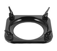 TOKIDNY Support Antidérapant pour Casseroles en Métal Noir 1 Pièce Compatible Cuisinières à Gaz Domestiques Accessoire la Cuisine Résistant à la Chaleur et Stable Manique Incluse