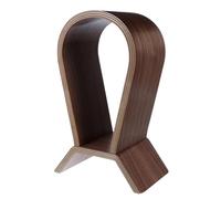 TOKIDNY Support Casque Bois de Noyer Naturel Présentoir Stable et Pratique pour Casques Audio Rangement Élégant pour Bureau Maison et Magasin Cadeau