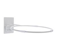 TOKIDNY Support Mural Ballon Basket Football Polyvalent Rangement Mural Pliable sans Perçage Organiseur Ballon pour Maison Support Métallique Blanc Simple