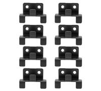 TOKIDNY Support Mural pour Carrelage en Céramique, Lot de 8 Crochets Métalliques Noirs, Crochet de Présentation de Tuile, Fixation Murale Suspendre la Cuisine et Salon