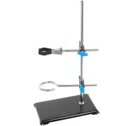 TOKIDNY Support pour Cornue de Laboratoire en Métal Poignée et Manchons, Trépied Portable 30 CM Accessoires Adaptés aux Travaux Chimiques et Physiques Style Aléatoire