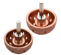 TOKIDNY Têtes de Meulage Pneumatiques en Carbure de Tungstène Fraise Rotative de Bol 38 MM et 42 MM Meuleuse Droite Haute Vitesse Outil de Réparation pour Pneus Automobiles Lot de 2