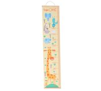 TOKIDNY Toise Murale pour Garçon et Filles Style Nordique Tableau de Croissance Girafe en Toile Résistante Règle de Taille Décorative pour Chambre Garçon et Filles Montage Facile