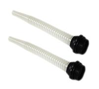 TOKIDNY Tuyau D'huile Flexible avec Bec Verseur Et Filtre Intégré 2 Pièces, Plastique Noir, Remplacement pour Canettes Et Réservoirs D'essence, Ravitaillement Facile Et Anti-débordement