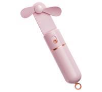 TOKIDNY Ventilateur Portatif Pliable USB 3 Vitesses 2000 Mah Rose