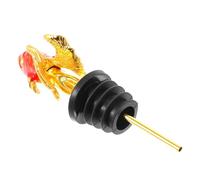 TOKIDNY Verseur à Vin Tête de Poisson Rouge en Alliage de Zinc Bec Verseur Fonctionnel Doré Accessoire Bar et Fête Doseur Spiritueux Léger et Original 1 Pièce