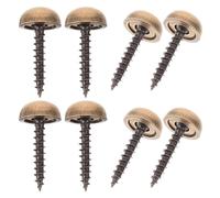 TOKIDNY Vis en Laiton Décorative à Miroir Capuchons Décoratifs, 8pcs, Installation Pratique et Prise Confortable pour Armoires et Panneaux en Verre