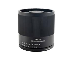 Tokina SZX SUPER TELE 400mm F8 Reflex MF MILC/SLR Téléobjectif Noir