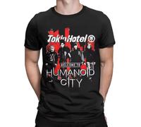 Tokio Hotel T Shirts Men's 100% Cotton Amazing T-Shirt Round Collar Tee Shirt Short Sleeve Tops Adult