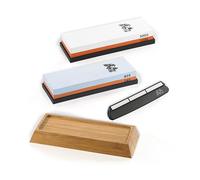 Tokio Kitchenware Pack de 2 pierres à aiguiser - Grain 240 à 3000 - Avec 2 accessoires