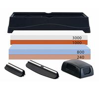 Tokio Kitchenware 2 Pierres à aiguiser Double Face avec 4 Accessoires