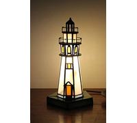 Tokira Tour Lumière De La Pagode Lampes à Main En Verre, Teinté Tiffany Lampes De Table De Chevet, Lampes De Bureau, Veilleuses Lumières Bar Décor Lumières[Sans Ampoule]