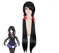 Tokisaki Kurumi Cosplay perruque noir marron dégradé Sexy cheveux synthétiques Peluca Anime Costume perruques