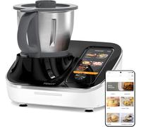 TOKIT C2 AI Robot Cuisine Multifonction Robot Patissier 21 Modes de Cuisine 7 Pouces Ecran Tactil Guide de Recettes, Pré-nettoyage, Hachoir, Presse-agrumes, Mixeur etc