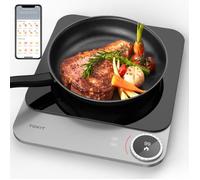 TOKIT Plaque de Cuisson à Induction Portable - Electrique Ultra-fin, 99 Niveaux de Puissance 2100 W, Xiaomi Home App Contrôle Manuel & Personnaliser Mode Cuisson pour Camping Cuisine