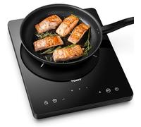 TOKIT Plaque de Cuisson Induction 2000 W, Plaque À Induction M1 | 9 Niveaux De Puissance Individuels, Ecran Tactile, Minuterie 90 Minutes, Ultra-Fine 40 Mm, Noire Pour Cuisine (M1)