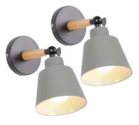 TOKIUS 2 Packs Appliques Murales Vintages Industrielles Plafonniers Luminaires E27 en Métal Réglable Lampe Murale Interieur Rétro pour Chambre Cuisine Restaurant